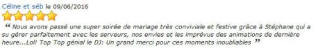 AVIS PRESTATION DJ STANCAMAX