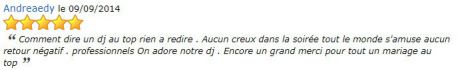 AVIS PRESTATION DJ STANCAMAX