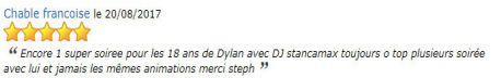AVIS PRESTATION DJ STANCAMAX