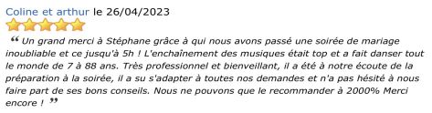 AVIS PRESTATION DJ STANCAMAX