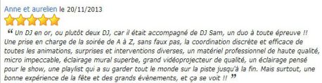 AVIS PRESTATION DJ STANCAMAX
