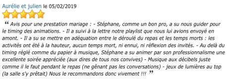 AVIS PRESTATION DJ STANCAMAX