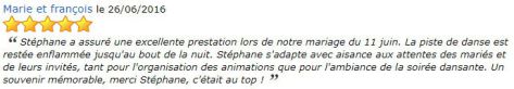 AVIS PRESTATION DJ STANCAMAX