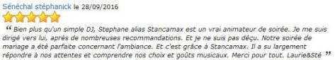 AVIS PRESTATION DJ STANCAMAX