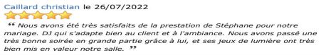 AVIS PRESTATION DJ STANCAMAX GRANGE DE RENNEVILLE 27