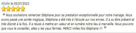 AVIS PRESTATION DJ STANCAMAX JARDINS DE JOSEPHINE