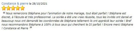 avis prestation DJ Stancamax cliquez pour agrandir l‘avis