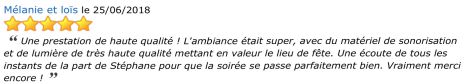 AVIS PRESTATION DJ STANCAMAX
