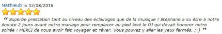 AVIS PRESTATION DJ STANCAMAX