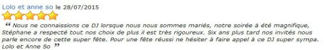 AVIS PRESTATION DJ STANCAMAX