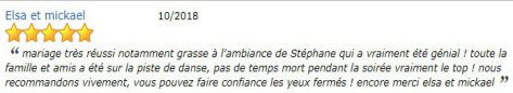 AVIS PRESTATION DJ STANCAMAX