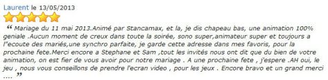 AVIS PRESTATION DJ STANCAMAX