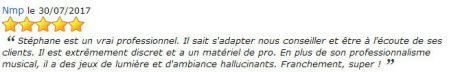 AVIS PRESTATION DJ STANCAMAX